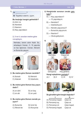 Lise Ünite 1 - 20