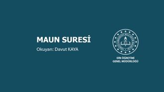 Maun Suresi (Renkli Kelime)