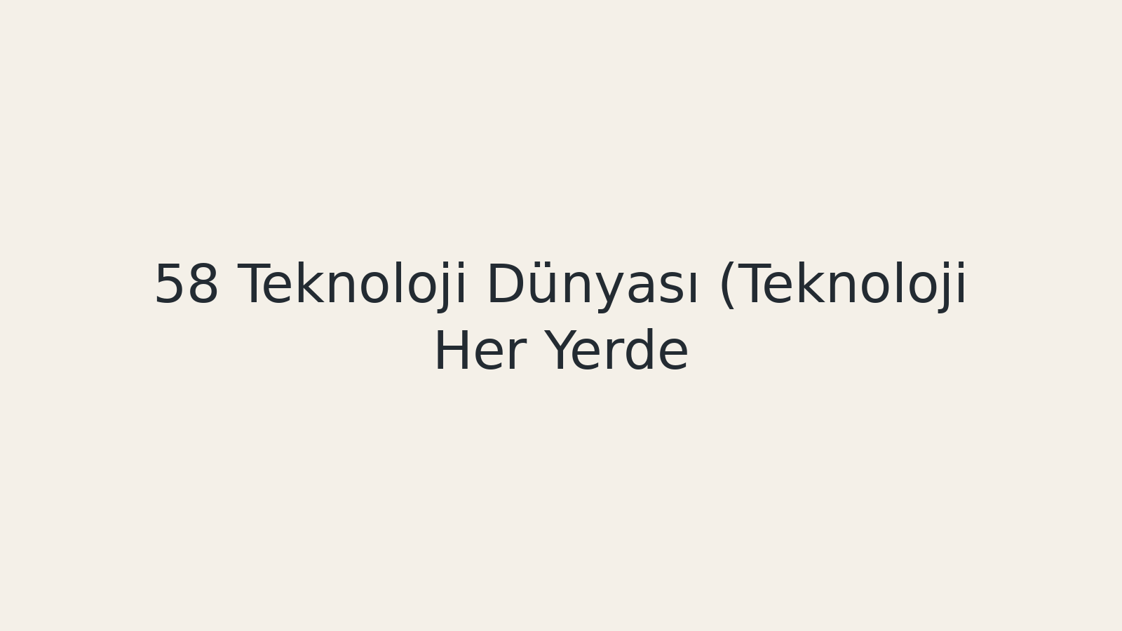 "Teknoloji Dünyası (Teknoloji Her Yerde) EBA TV - Yabancı Öğrenciler İçin Türkçe 20.05.2021 tarihli yayın içeriğidir."
