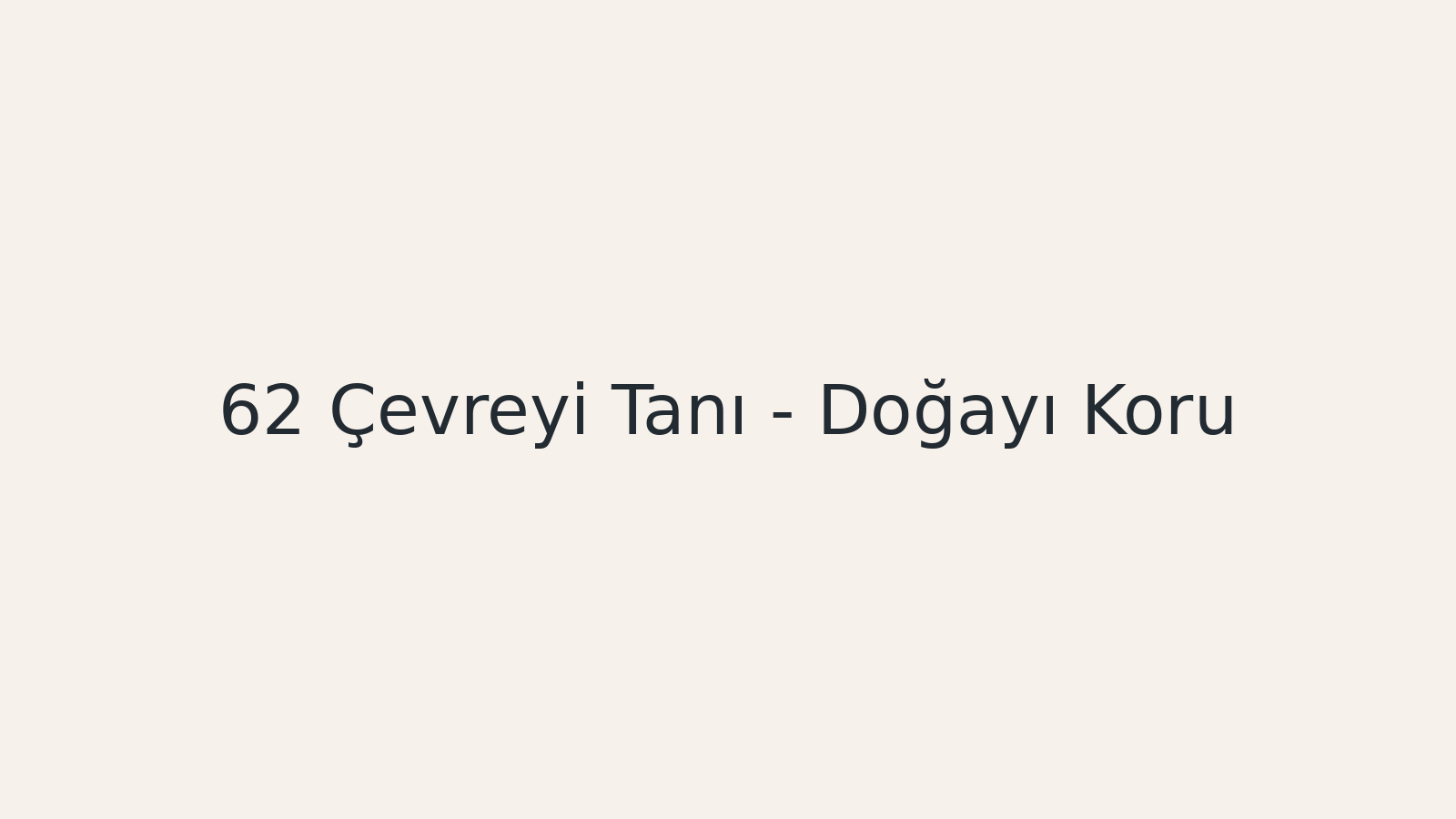 "Çevreyi Tanı - Doğayı Koru EBA TV - Yabancı Öğrenciler İçin Türkçe 03.06.2021 tarihli yayın içeriğidir."