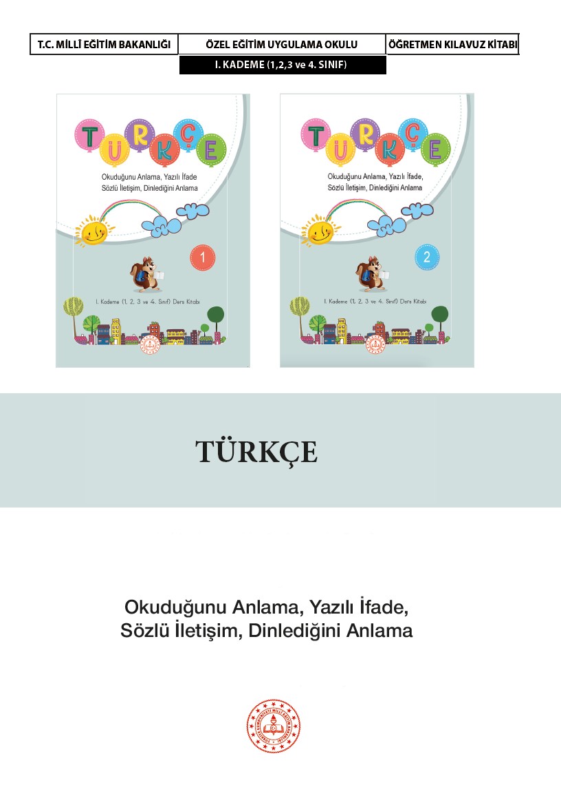 Türkçe Öğretmen Kılavuz Kitabı I. Kademe