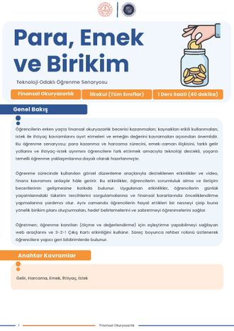 Para, Emek ve Birikim
