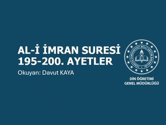 Al-i İmran Suresinin 27. Sayfası (195 ila 200. Ayetler)