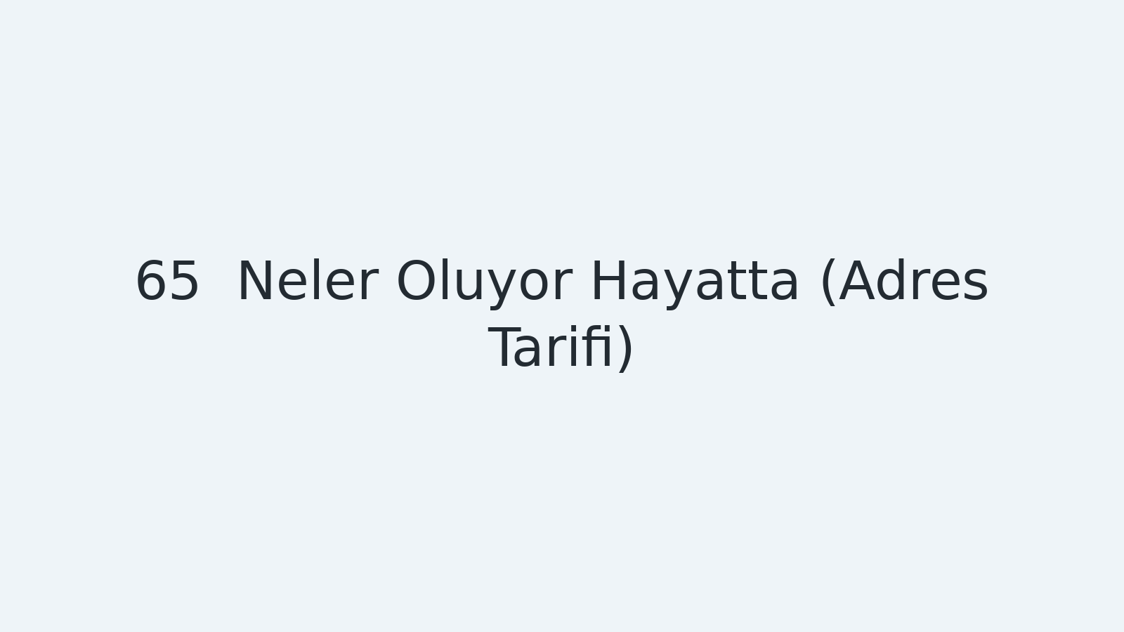 "Neler Oluyor Hayatta (Adres Tarifi) EBA TV - Yabancı Öğrenciler İçin Türkçe Dersi 07.06.2021 tarihli yayın içeriğidir."