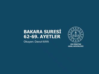Bakara Suresinin 9. Sayfası (62 ila 69. Ayetler)