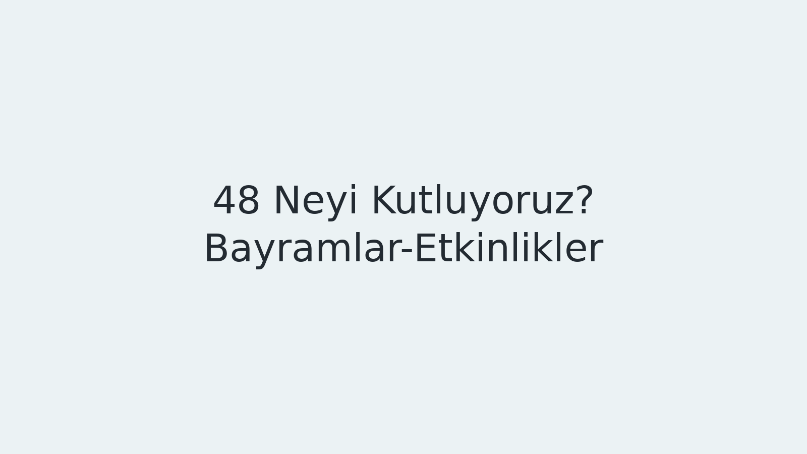 "Neyi Kutluyoruz? Bayramlar-Etkinlikler EBA TV - Yabancı Öğrenciler İçin Türkçe 02.04.2021 tarihli yayın içeriğidir."