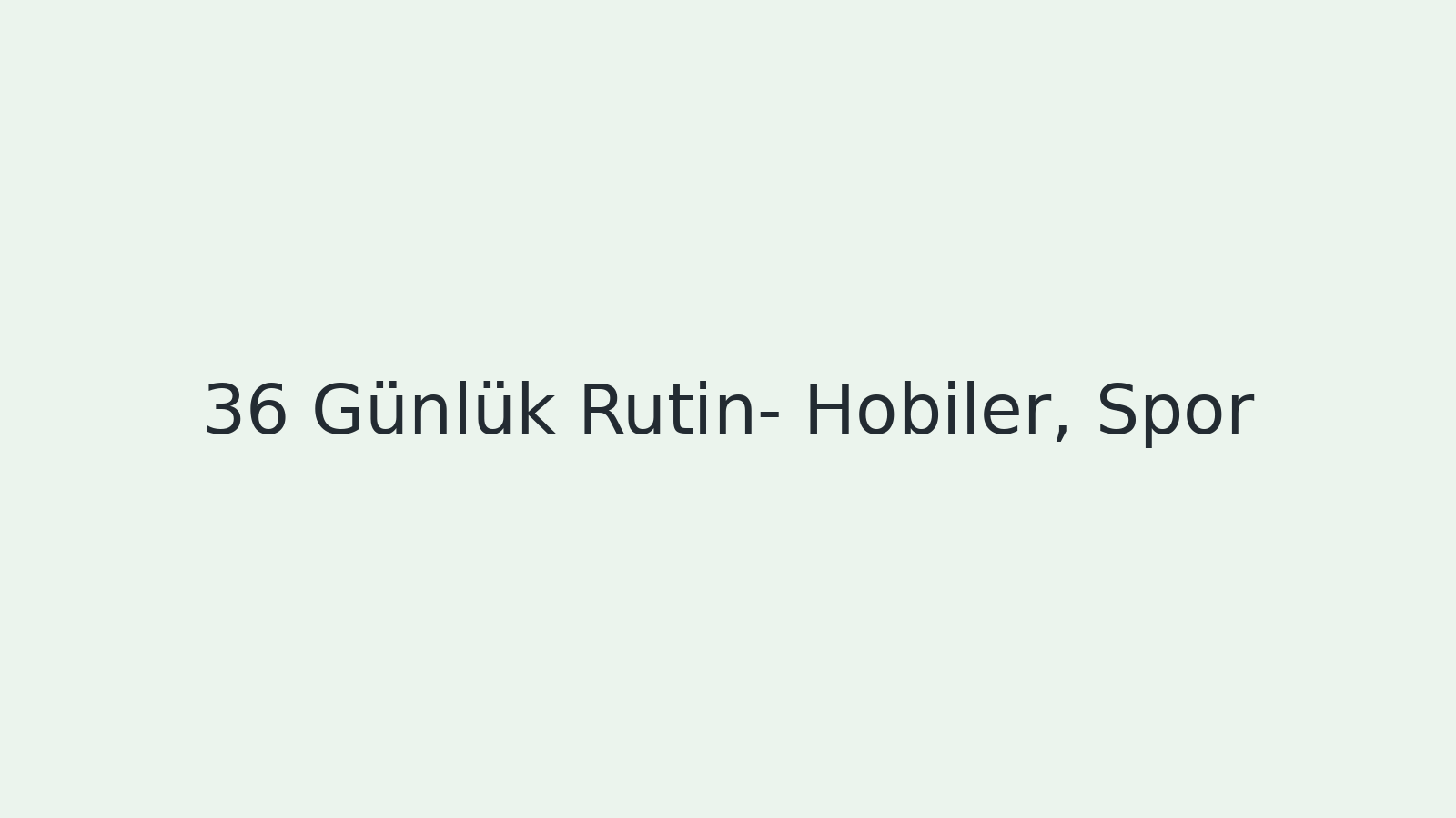 "Günlük Rutin- Hobiler, Spor EBA TV - Yabancı Öğrenciler İçin Türkçe 19.02.2021 tarihli yayın içeriğidir."