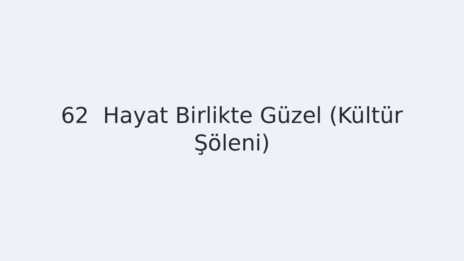 "Hayat Birlikte Güzel (Kültür Şöleni) EBA TV - Yabancı Öğrenciler İçin Türkçe Dersi 25.05.2021 tarihli yayın içeriğidir."