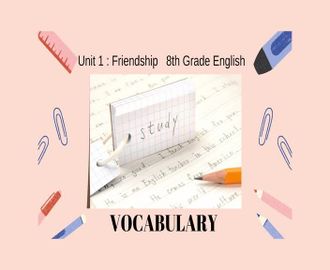 4 - Friendship Vocabulary Time