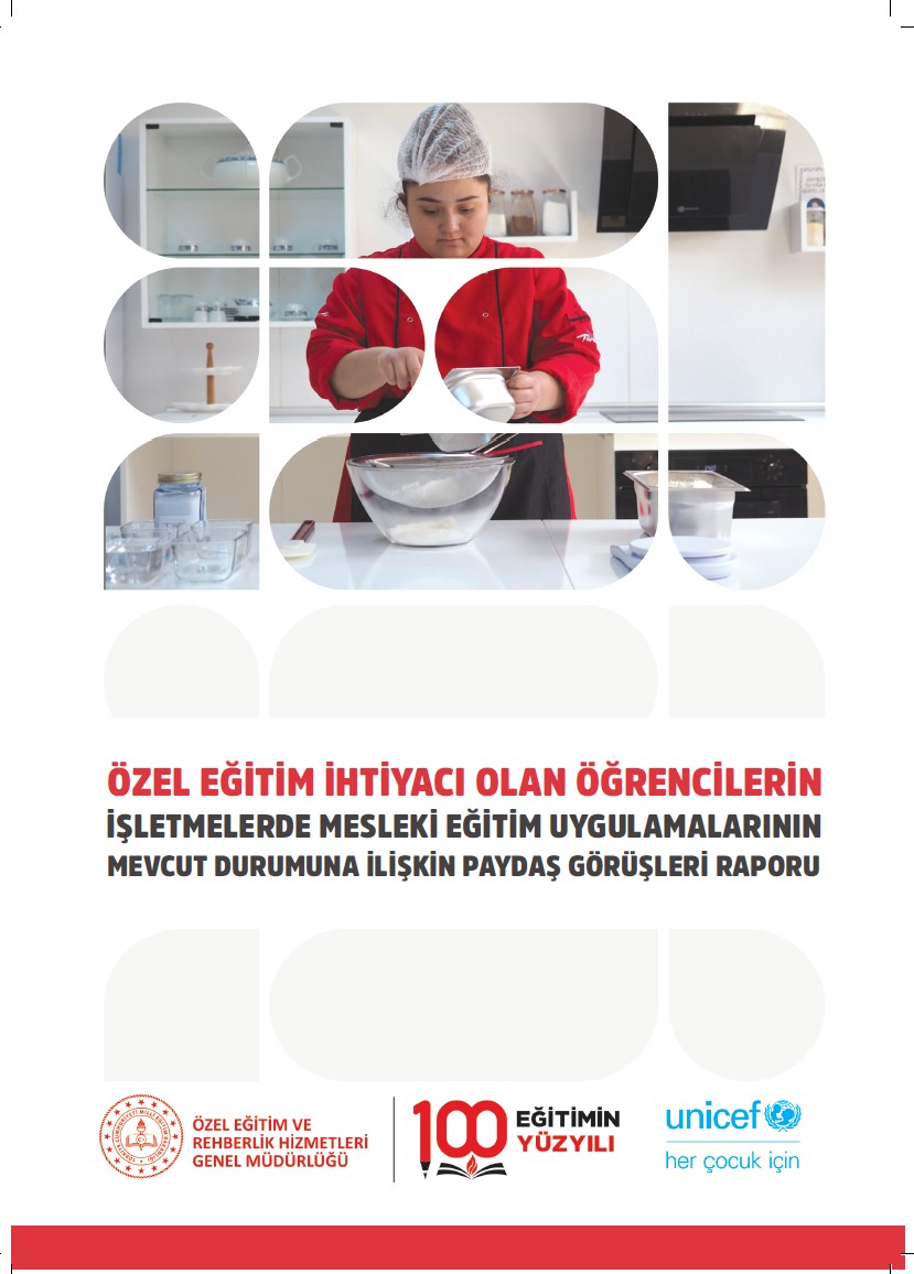 Özel Eğitim İhtiyacı Olan Öğrencilerin İşletmelerde Mesleki Eğitim Uygulamalarının Mevcut Durumuna İlişkin Paydaş Görüşleri Raporu