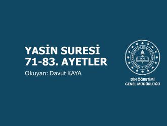 Yasin Suresinin 6. Sayfası (71 ila 83. Ayetler)