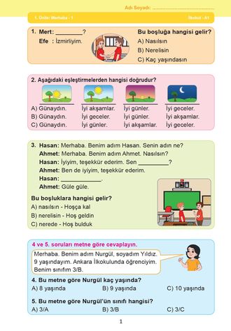 İlkokul Ünite 1 - 21