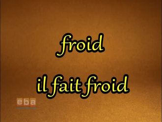 Froid - il fait froid