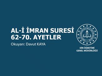 Al i İmran Suresinin 9. Sayfası (62 ila 70. Ayetler)